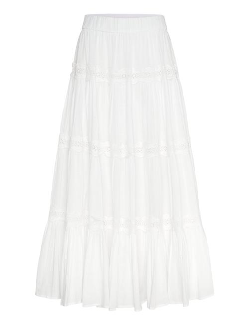 Cotton Slub Maxi Skirt By Ti Mo White