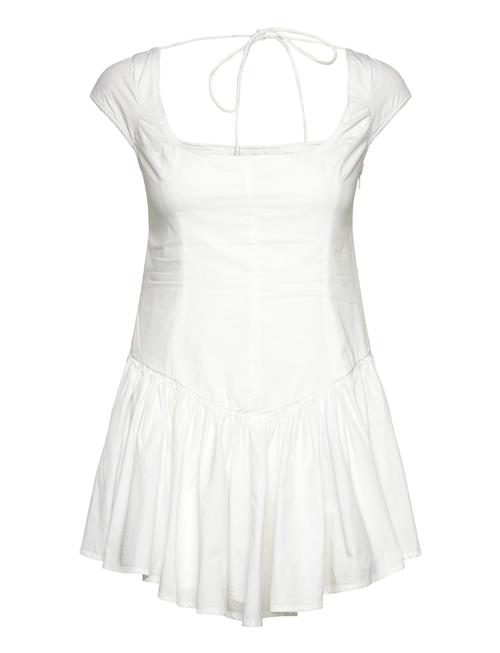 Fit And Flare Mini Dress Monki White