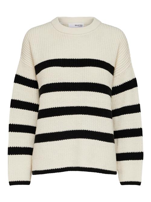 SELECTED Pullover 'SLFBloomie'  sort / hvid