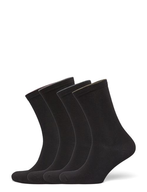 Sock 4 P Coloured Top Lindex Black