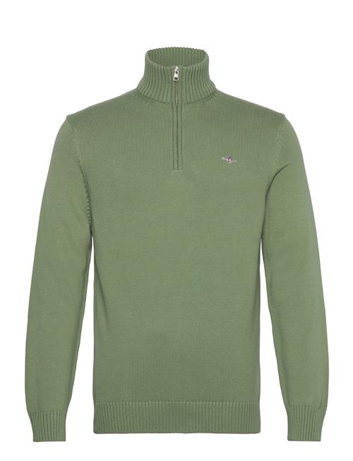 Casual Cotton Half Zip GANT Green