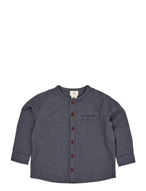 Check Shirt W. Placket Copenhagen Colors Navy