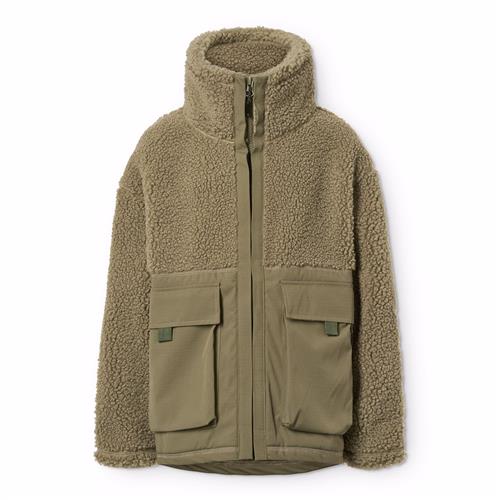 Molo Utha Fleece-jakke Bark Green  Bark Green 128 cm  Grøn  128 cm  mand