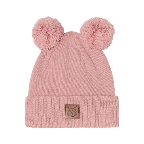 Kuling Zermatt Wool Beanie w Pom Poms Woody Rose 48/50 cm  Lyserød  48/50 cm  Unisex