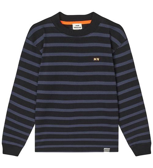 Mads Nørgaard Bluse - Stripe Carlito - Parisian Night/Sort