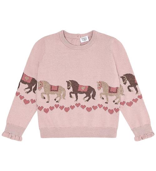 Hust and Claire Bluse - Strik - HCPani - Adobe Rose m. Heste