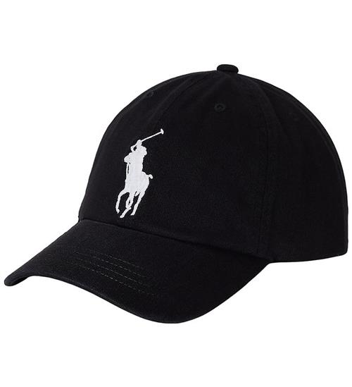 Polo Ralph Lauren Kasket - Sort m. Hvid
