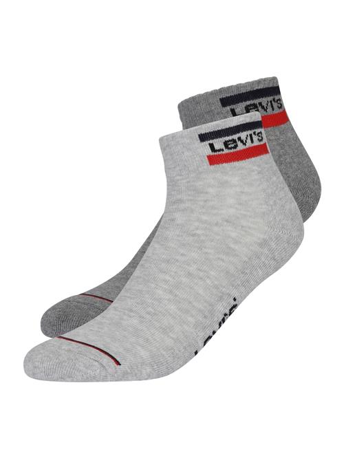 LEVI'S ® Sokker  grå-meleret / lys rød