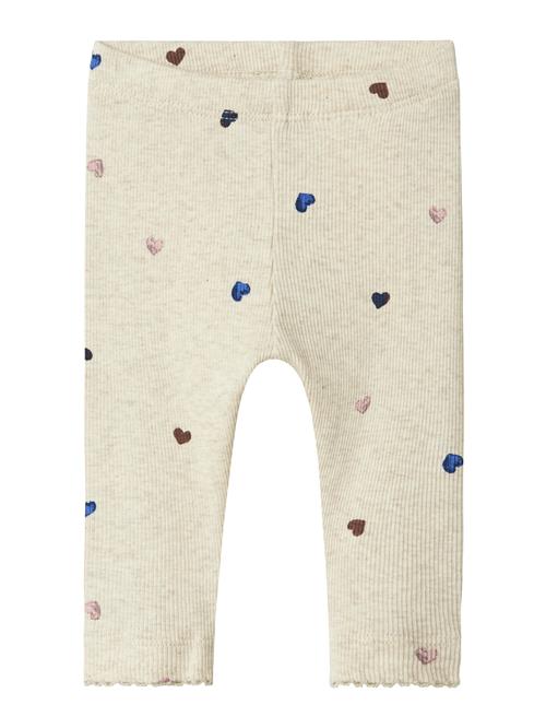 NAME IT Leggings 'NBFNUTTI'  beige / blå / brun / lyserød