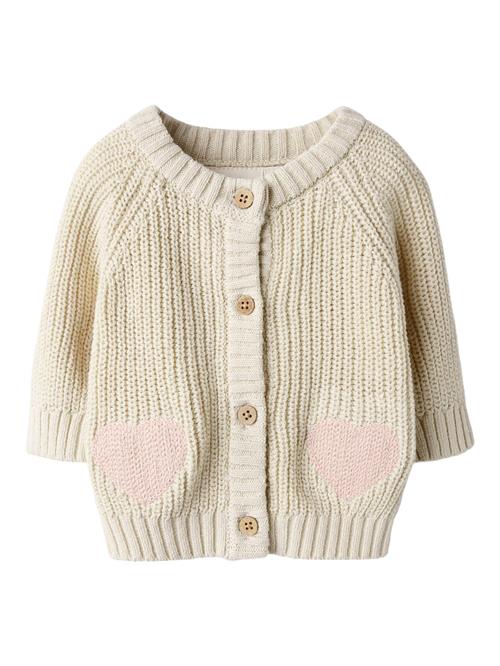 NAME IT Cardigan  lyserød / uldhvid