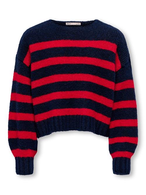 ONLY GIRLS Pullover 'KOGLaya'  natblå / rød