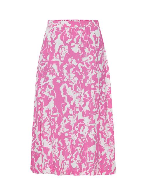 ICHI Nederdel  pink / hvid