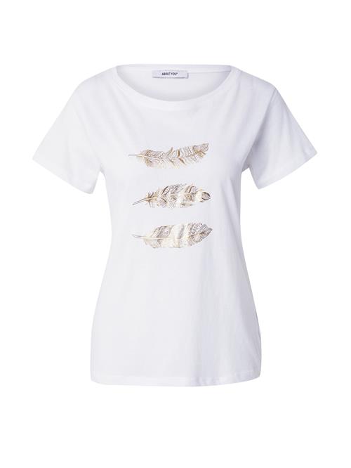 ABOUT YOU Shirts 'Joanna'  guld / hvid