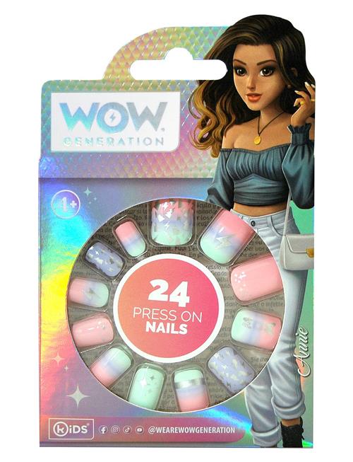 Wow® Generation, Press On Nails, 24 Pcs./Pack WOW Generation Patterned