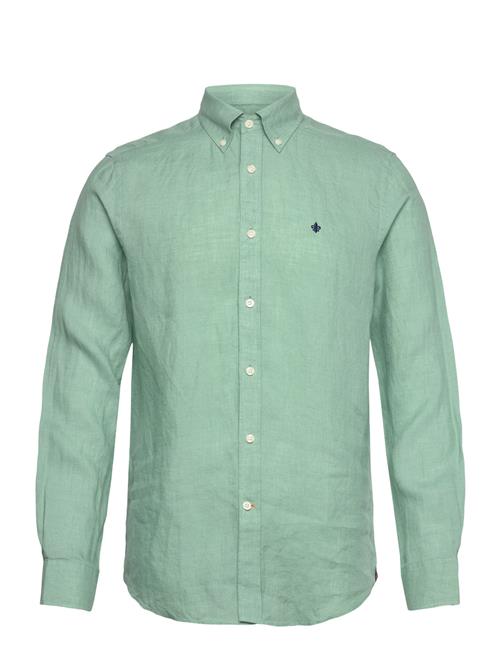 Douglas Linen Shirt-Classic Fit Morris Green