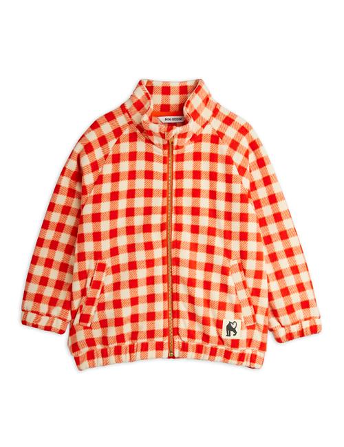 Mini Rodini Gingham Fleece-jakke  Red 80/86 cm  Rød  80/86 cm  mand