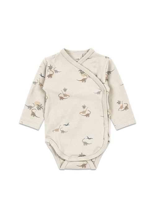 Konges Sløjd Basic Ls Newborn Body Gots Kubi Basic Ls Newborn Body Gots Kubi 3 months  Creme  3 måneder  mand