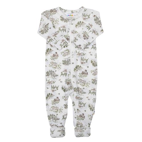 Joha Uld Onesie Off White  Off white-80 cm Wool Hvid  80 cm  Unisex