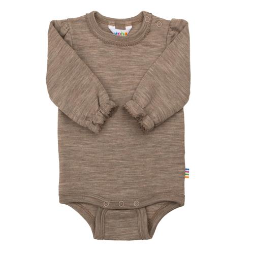 Joha Uldbaby Body Beige Melange  Beige Melange-100 cm Wool Beige  100 cm  Unisex