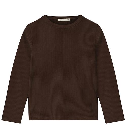 Fliink Bluse - Rib - Kenna - Coffee Bean