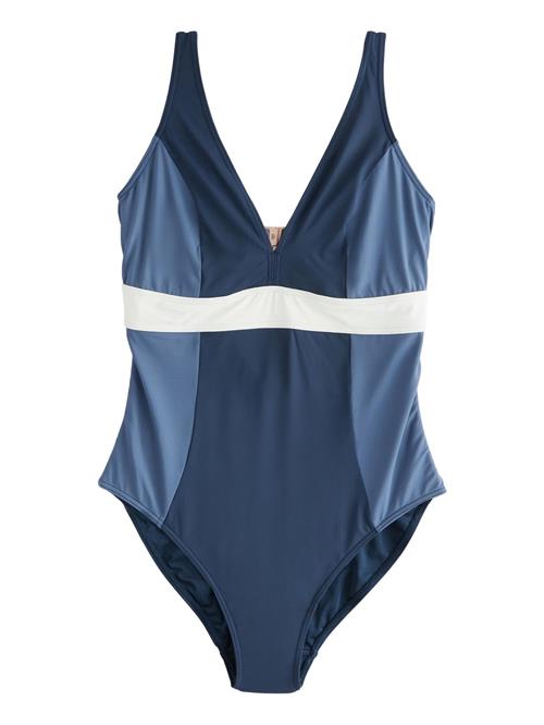 Se Next Badedragt  navy / dueblå / hvid ved About You