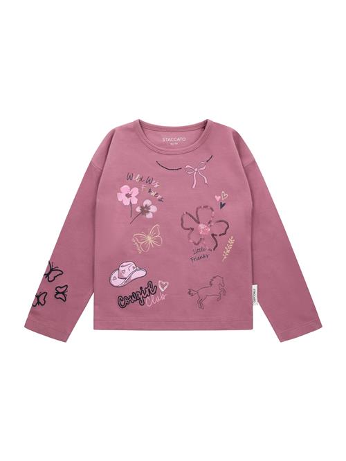 STACCATO Bluser & t-shirts  guld / gammelrosa / burgunder / sort