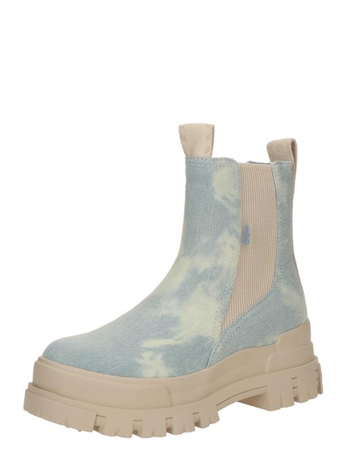 BUFFALO Chelsea Boots 'ASPHA'  beige / blue denim