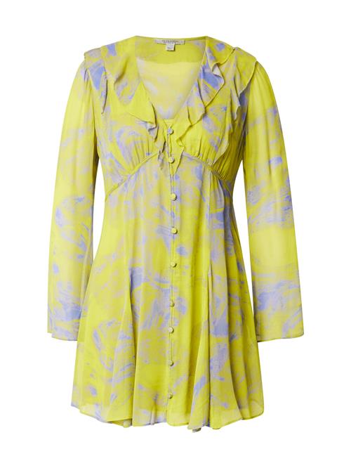 AllSaints Blusekjole 'LINI INSPIRAL'  blå / kiwi