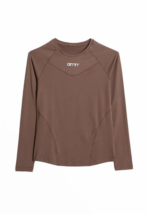 Aim'n Funktionsbluse  brun / hvid