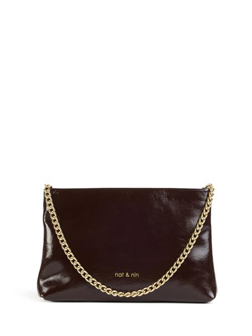 Nat&Nin Clutch 'MOLLY'  brun / guld