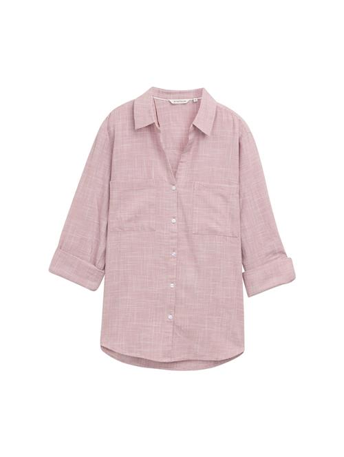 TOM TAILOR Bluse  lyserød / hvid