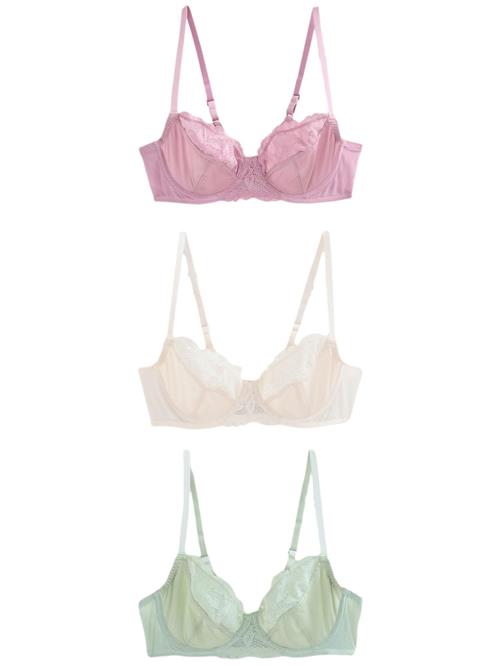 Se Next BH  creme / lysegrøn / pitaya ved About You