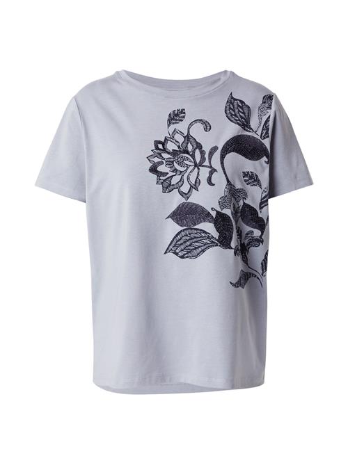 COMMA Shirts  røgblå / sort