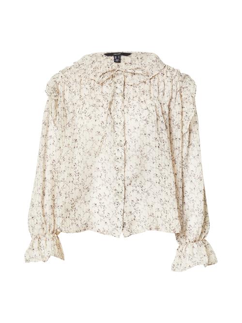 VERO MODA Bluse 'VMPETRA'  beige / grå
