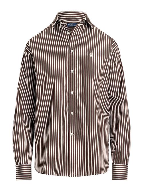Polo Ralph Lauren Bluse  brun / hvid