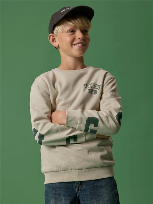 Se NAME IT Sweatshirt Nolen Island Fossil hos SmartKidz