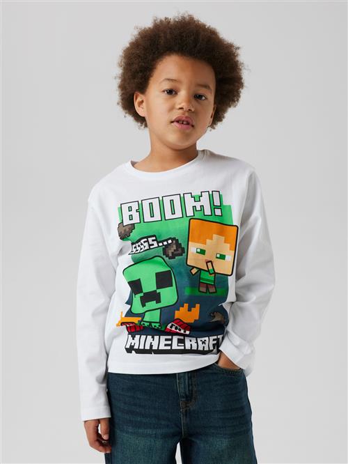 Se NAME IT Bluse Ac Minecraft Bright White hos SmartKidz