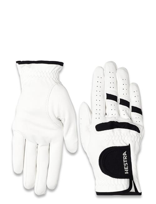 Golf Leather Right - 5 Finger White/Black-8 Hestra White