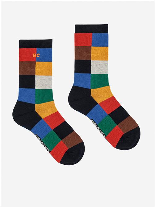 Bobo Choses Multicolor Tiles Lange Sokker Multicolor  Multicolor 32-34 EU  Grøn  32-34 EU  mand