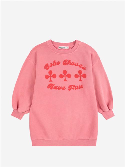 Bobo Choses Have Fun Sweatshirt-kjole Pink  Pink 10-11 Years  Lyserød  10-11 år  kvinde