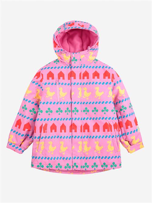 Bobo Choses Farm All Over Ski-anorak Fuchsia  Fuchsia 8-9 Years  Lyserød  8-9 år  kvinde