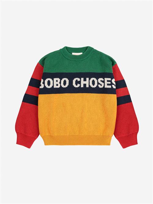 Bobo Choses Bobo Choses Color Block Jumper Multicolor  Multicolor 2-3 Years  Gul  2-3 år  mand