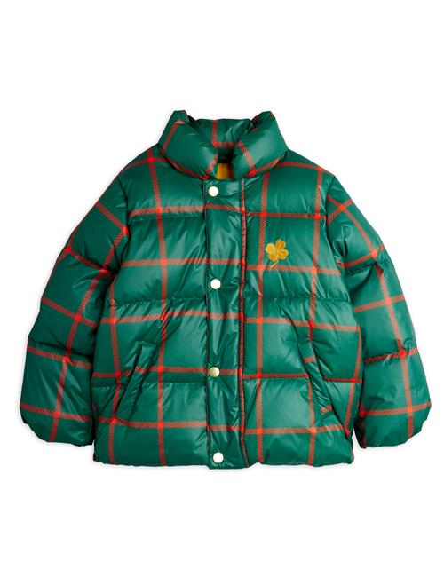 Mini Rodini Plaid Puffer-jakke  Green 80/86 cm  Grøn  80/86 cm  mand