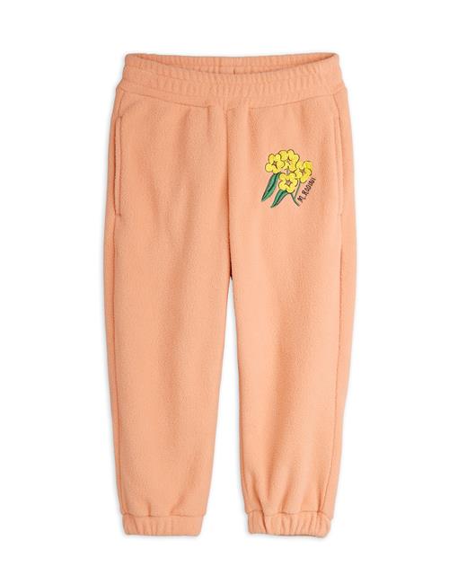 Mini Rodini Alpine Flowers Emb Fleece-bukser  Pink 140/146 cm  Lyserød  140/146 cm  kvinde