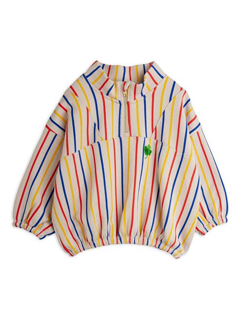 Mini Rodini GOTS Clover Emb Half Zip Sweatshirt Multi  Multi 80/86 cm  Hvid  80/86 cm  mand