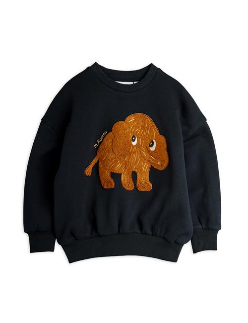 Mini Rodini GOTS Mammoth Sweatshirt I Chenille  Black 80/86 cm  Sort  80/86 cm  Unisex
