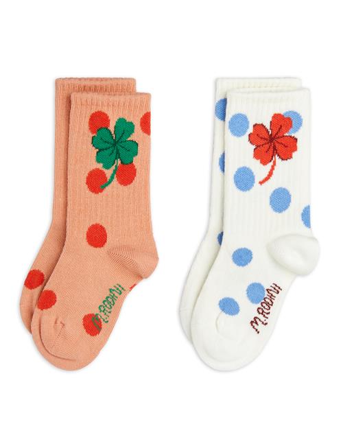 Mini Rodini Clover 2-pak Sokker Multi  Multi 20-23 EU  Lyserød  20-23 EU  kvinde