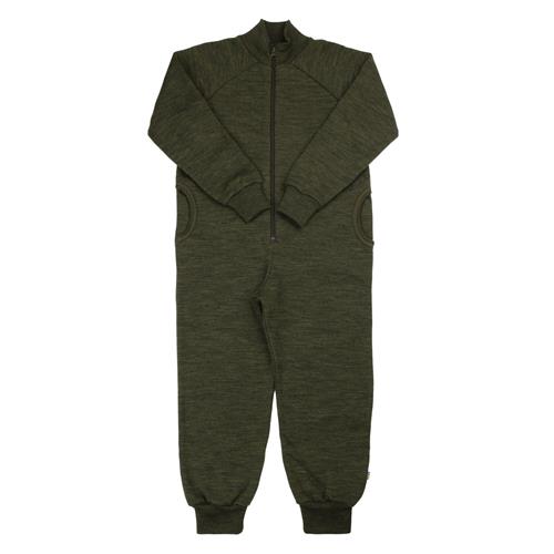 Joha Uld Onesie Moss Green  Moss green-90 cm Wool Grøn  90 cm  Unisex