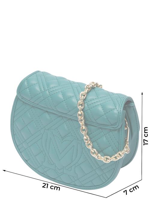 Love Moschino Skuldertaske  guld / petroleum