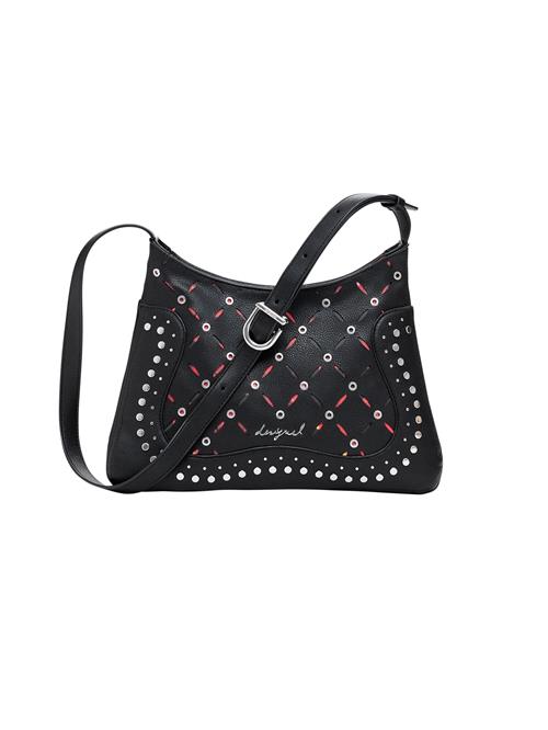 Desigual Skuldertaske  rød / sort / sølv
